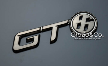 Grazio(グラージオ) トヨタ86 GT86エンブレム(3)|ブラッククローム
