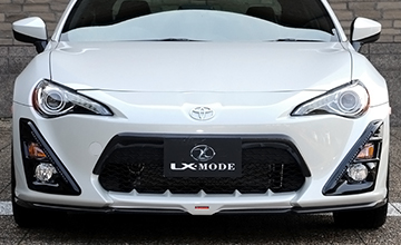 LX-MODE(LXモード) トヨタ86 フロントスポイラー|FRP+カーボン(センターダクト部純正色塗装)