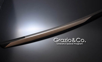 Grazio(グラージオ) アクア フロントバンパーガーニッシュ(2)|ブラッククローム
