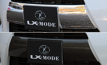 LX-MODE(LXモード) アクア フロントバンパーガーニッシュ(2)|メッキ/ガンメタリック