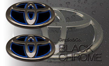 Grazio(グラージオ) アクア ブラッククロームエンブレム(2)|ブラッククローム