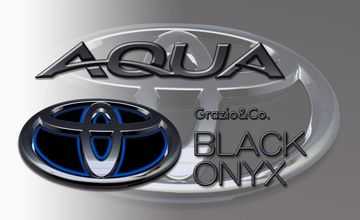 Grazio(グラージオ) アクア ブラッククロームエンブレム(2)|ブラックオニキス