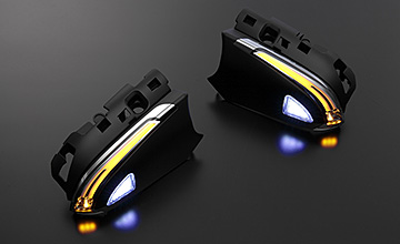 REVIER(レヴィーア) C-HR LEDウインカーレンズ・流星シーケンシャルウインカー|ウインカー・フットランプ点灯