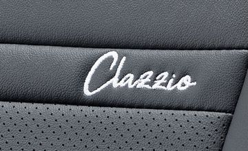Clazzio(クラッツィオ) クラウン レザーシートカバー・ワン|Clazzio刺繍ロゴ