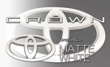 Grazio(グラージオ) クラウンクロスオーバー ブラック・ホワイトエンブレム(2)|マットホワイト