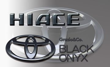 Grazio(グラージオ) ハイエース ブラッククロームエンブレム(2)|ブラックオニキス