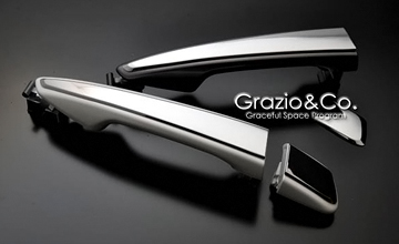 Grazio(グラージオ) レクサスHS メッキドアハンドルガーニッシュ(2)|装着イメージ