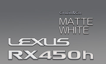 Grazio(グラージオ) レクサスRX ブラック・ホワイトエンブレム|マットホワイト