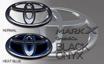 Grazio(グラージオ) マークX ブラッククロームエンブレム|ブラックオニキス