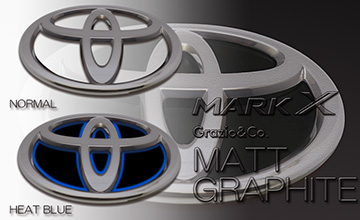 Grazio(グラージオ) マークX ブラック・ホワイトエンブレム(3)|マットグラファイト(販売終了)