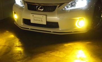 JUNACK(ジュナック) ヴェルファイア LEDフォグバルブ(5)|2500k　イエロー