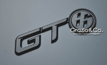 Grazio(グラージオ) トヨタ86 GT86エンブレム(4)|マットブラック