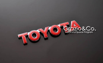 ZN6系トヨタ86　エンブレムパーツ・TOYOTAエンブレム・レッド　Grazio(グラージオ)/エンブレム(1)