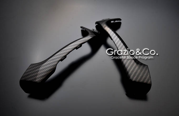 Grazio(グラージオ) トヨタ86 インテリアパネルパーツ カーボン・インサイドドアグリップ ZN6系
