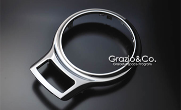 Grazio(グラージオ)　トヨタ 86　メッキ・カーボン シフトベゼル