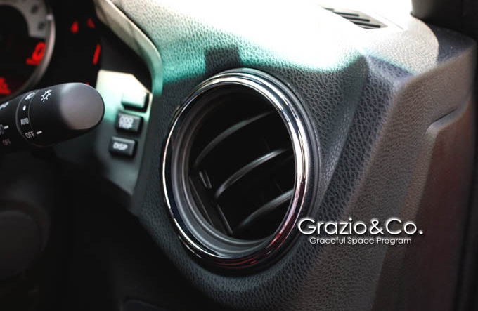 Grazio(グラージオ) トヨタ86 インテリアパネルパーツ サイドレジスターベゼル ZN6系