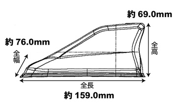 LX-MODE(LXモード)　86・BRZ　カラードルーフアンテナ