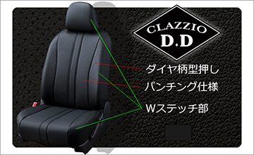 Clazzio(クラッツィオ) 86・BRZ レザーシートカバー・D.D(ディー・ディー)