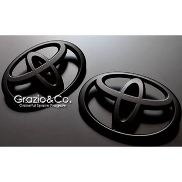 トヨタ86(ZN6系)用マットカラーブラック・ホワイトエンブレム Grazio(グラージオ)