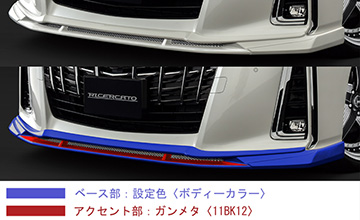 アルファードアドミレイション 塗り分けパターン