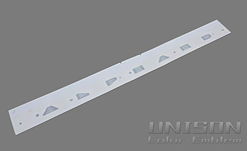 アルファードUNISON-純正エンブレム改 ALPHARD ロゴ貼り付け用純正ゲージ付き