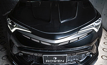 ROWEN(ロェン) C-HR フロントグリル(3)|2色塗り分け塗装(純正色+ガンメタリック)