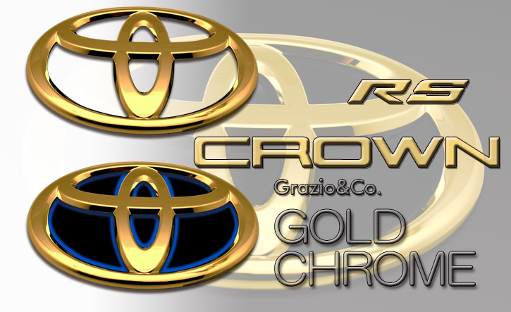 Grazio(グラージオ) クラウン エンブレムパーツ ゴールドエンブレム S220/H20系