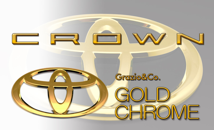 Grazio(グラージオ) クラウンクロスオーバー エンブレムパーツ ゴールドエンブレム 35系