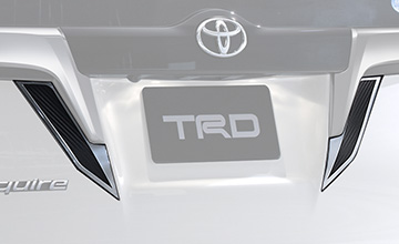 TRD エスクァイア リアライセンスガーニッシュ