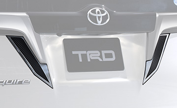 TRD 80系エスクァイア用リアライセンスガーニッシュ