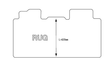 ガソリン　運転席手動シート車用　Mサイズ ラグ　+12800円