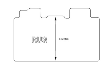 ガソリン　運転席電動シート車用　Lサイズ ラグ　+14800円