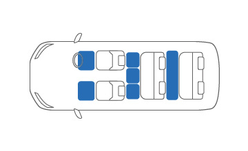 7人乗り　2列目電動格納シート車　(2122)