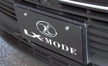 LX-MODE(LXモード)　80 ハリアー　カーボンフロントライセンスベース