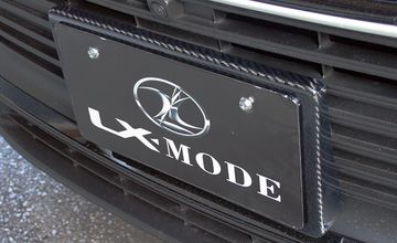 80系ハリアー　エアロパーツ・カーボンライセンスプレートベース　LX-MODE(LXモード)/エアロ(1)