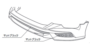 WALD(ヴァルド) 60系前期ハリアー用フロントスポイラー