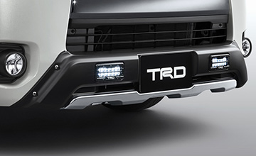 TRD ハイエース フロントスポイラーLED付