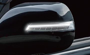 VALENTI(ヴァレンティ) ハイエース LEDウインカーミラー・シーケンシャルウインカータイプ|ライトバー点灯