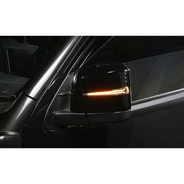 ハイエース6型〜用LEDウインカーレンズ・流星シーケンシャルウインカーVer4アッパーカバー(オープニングライト) REVIER(レヴィーア)