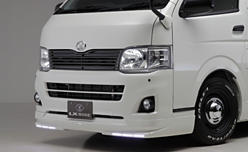 ハイエース　3型　フロントスポイラー フロント リップ スポイラー 200系 ハイエース 3型 ワイド用 : Auto