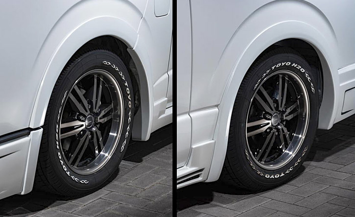 エクスクルーシブゼウス 0系 ハイエース オーバーフェンダー Grace Line エアロパーツ Hiace通販サイトauto Acp