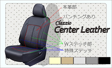 Clazzio(クラッツィオ)　E20 レクサスIS　レザーシートカバー/センターレザー