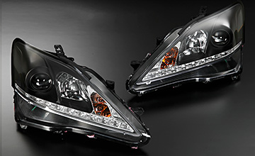 REVIER(レヴィーア) レクサスIS プロジェクターヘッドライト・シーケンシャルウインカータイプ|ブラック