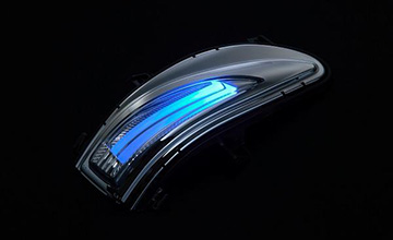 レクサスIS LEDウインカーミラー|ライトバー　ブルー