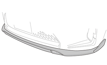 ROWEN(ロウェン) Z100系レクサスLC用フロントスポイラー