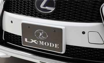 LX-MODE(LXモード)　F40 レクサスLS 後期　ライセンスプレートベース