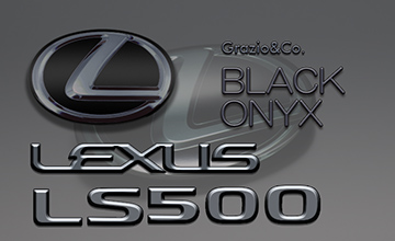 Grazio(グラージオ) レクサスLS ブラッククロームエンブレム(4)|ブラックオニキス