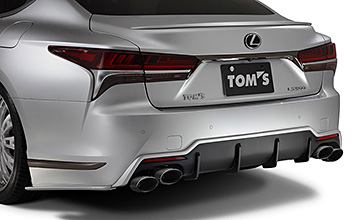 レクサスLSTOM'S(トムス) マフラー　カーボンテール装着イメージ