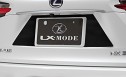 LX-MODE(LXモード) レクサスNX エアロパーツ カーボンライセンスガーニッシュ Z10系