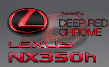 Grazio(グラージオ) レクサスNX レッドクロームエンブレム